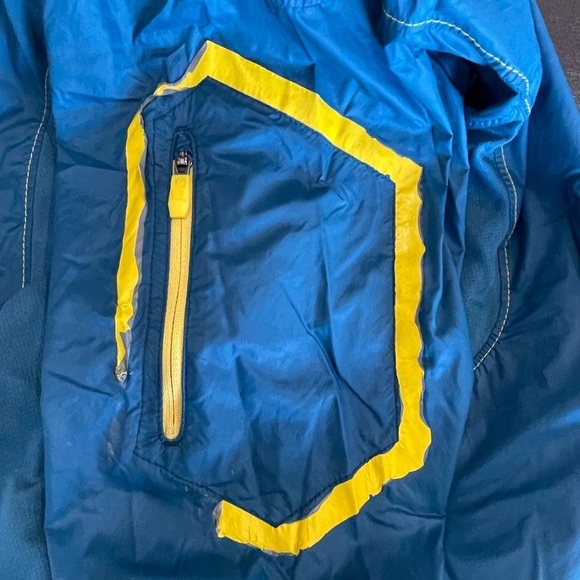 Merrell Size Small zippered up the front Wind Breaker jacket teal outdoor rain - Picture 16 of 16